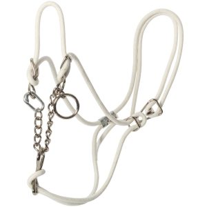 Halter Hackamore Calf White