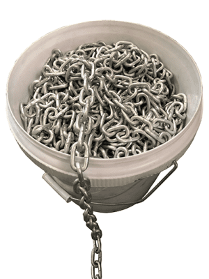 6mm Commercial Chain, Long Link, Hot Dipped (33.75m/spool)