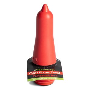 Bainbridge Calf Flow Teat - Threaded Red