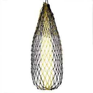 Hay Net Slow Feeder - 90cm - 5cm - Black/Yellow