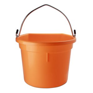 Flat Back Buckets - 20 Litre - Orange