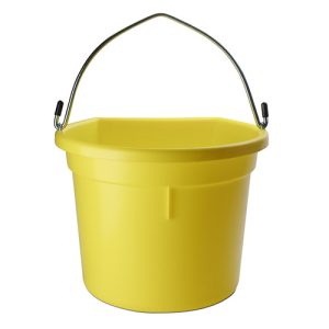 Flat Back Buckets - 20 Litre - Yellow