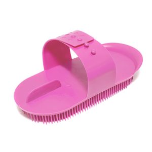 Plastic Massage Curry Comb - Large - Pink