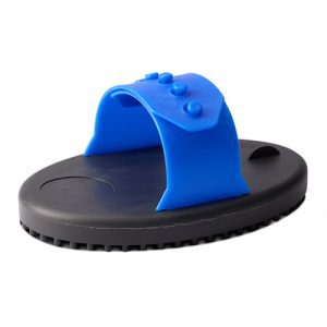 Rubber Curry Comb - Junior - Blue