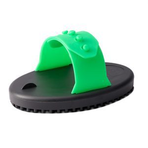 Rubber Curry Comb - Junior - Green