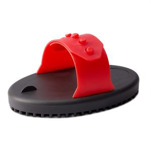 Rubber Curry Comb - Junior - Red