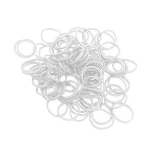 Rubber Bands - 500 Pack - White