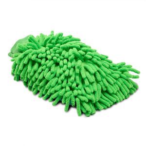 Microfibre Grooming Mitt - Green