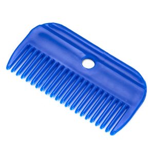Plastic Mane Comb (9.5cm) - Blue