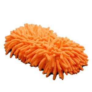 Microfibre Sponge With Fingers - Orange