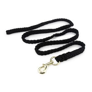 Rope Lead with Brass Snap 2m - Black
