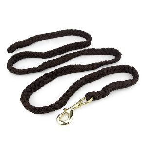 Rope Lead with Brass Snap 2m - Brown
