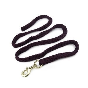 Rope Lead with Brass Snap 2m - Purple