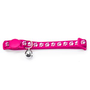 Cat Collar - Reflective Printed Pink