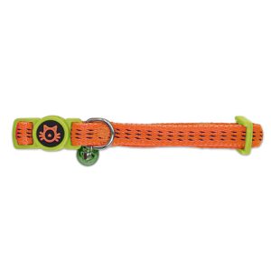 Nylon Cat Collar - Padded Orange