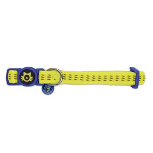 Nylon Cat Collar - Padded Yellow