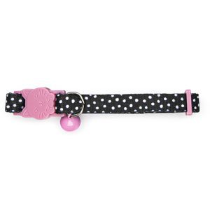 Cat Collar - Dots - Black