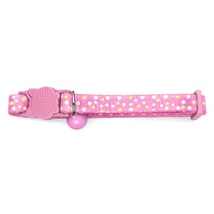 Cat Collar - Dots - Pink