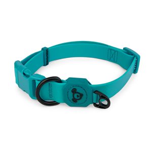 Dog Collar Waterproof - Medium (34-49cm) - Aqua Blue