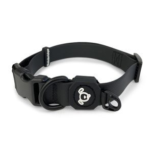Dog Collar Waterproof - Medium (34-49cm) - Black