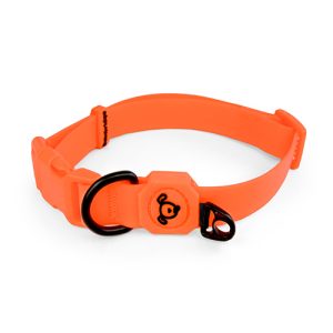 Dog Collar Waterproof - Medium (34-49cm) - Bright Orange