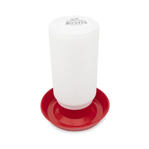 Poultry Drinker - Straight - 1 Litre - Red