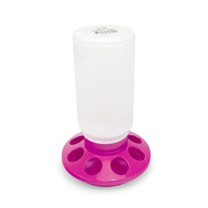 Poultry Feeder Straight - 1kg - Pink