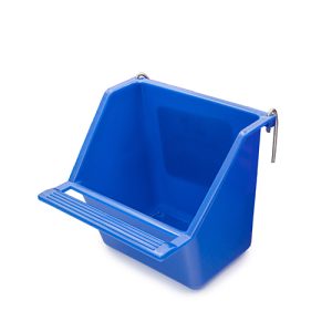 Coop Cups Plastic with Perch - Large 11.5cm Blue