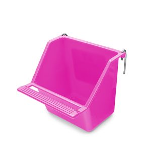 Coop Cups Plastic with Perch - Large 11.5cm Pink