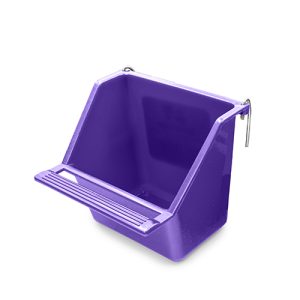 Coop Cups Plastic with Perch - Large 11.5cm Purple
