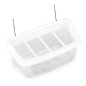 Plastic Bird Feeder with Dividers 9cm