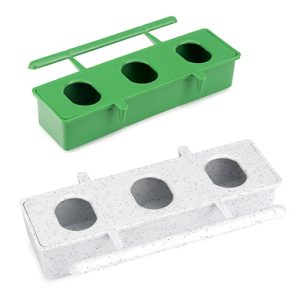 Plastic Bird Feeder 3 Holes with Perch