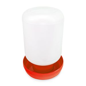 Poultry Drinker - Straight - 4.5 Litre - Red