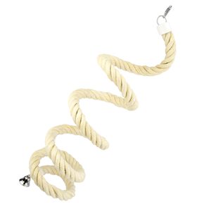 Bird Sisal Boing Rope - Large (with Metal Fittings & Bell)