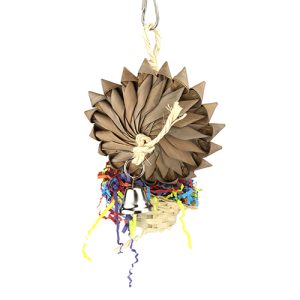 Bird Toy - Naturals - Palm Flower Pot