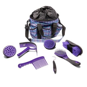 Grooming Kit - Pattern - Geo Purple