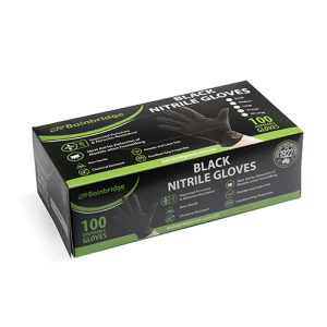Black Nitrile Gloves - Large