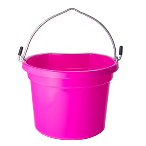 Flat Back Buckets - 8 Litre - Hot Pink