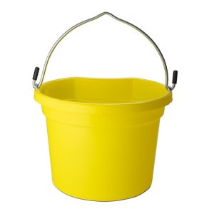 Flat Back Buckets - 8 Litre - Yellow