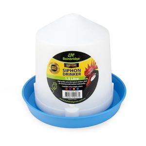 Poultry Drinker Siphon Straight - 1.5L - Blue