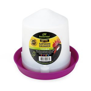 Poultry Drinker Siphon Straight - 1.5L - Purple