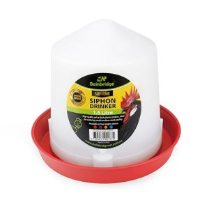 Poultry Drinker Siphon Straight - 1.5L - Red