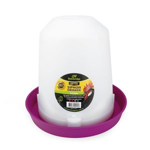 Poultry Drinker Siphon Straight - 5L - Purple
