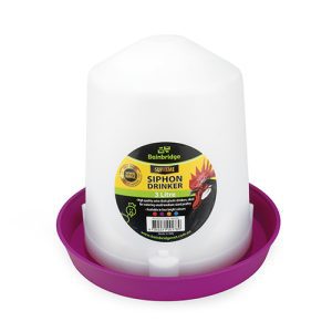 Poultry Drinker Siphon Straight - 3L - Purple