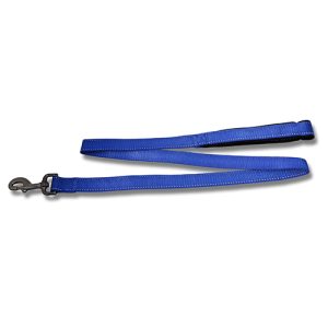 Dog Lead Webbing Reflective Strips - 120cm x 25mm Blue