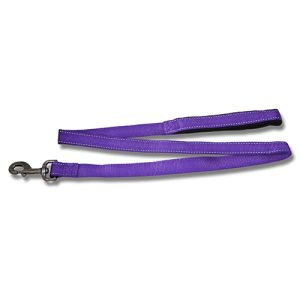 Dog Lead Webbing Reflective Strips - 120cm x 25mm Purple