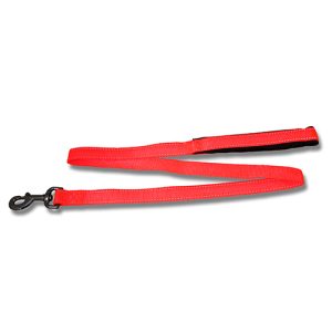 Dog Lead Webbing Reflective Strips - 120cm x 25mm Red