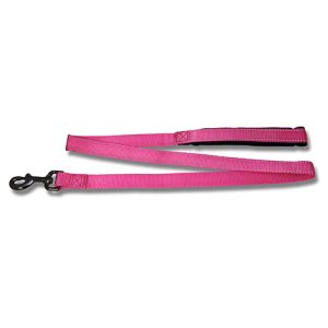 Dog Lead Webbing Reflective Strips - 120cm x 15mm Pink