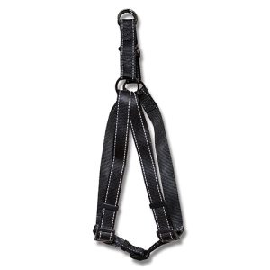 Harness Webbed Adjustable w Reflective Strips 30-50cm Black