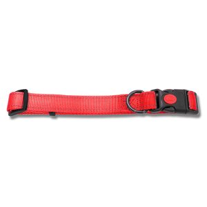 Dog Collar Webbing Reflective Strips 35-60cm Red